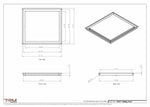 19x21-Modern-Ceiling-Vent Cover-TRM Metal- 21x19
