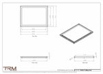 19x25.5 - Modern-Ceiling-Vent Cover-TRM Metal -  25.5x19
