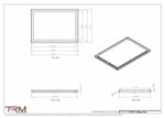 19x27.5 - Modern-Ceiling-Vent Cover-TRM Metal -  27.5x19