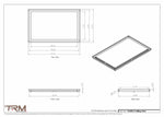 19x30.5 - Modern-Ceiling-Vent Cover-TRM Metal -  30.5x19