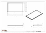 19x32.5 - Modern-Ceiling-Vent Cover-TRM Metal -  32.5x19