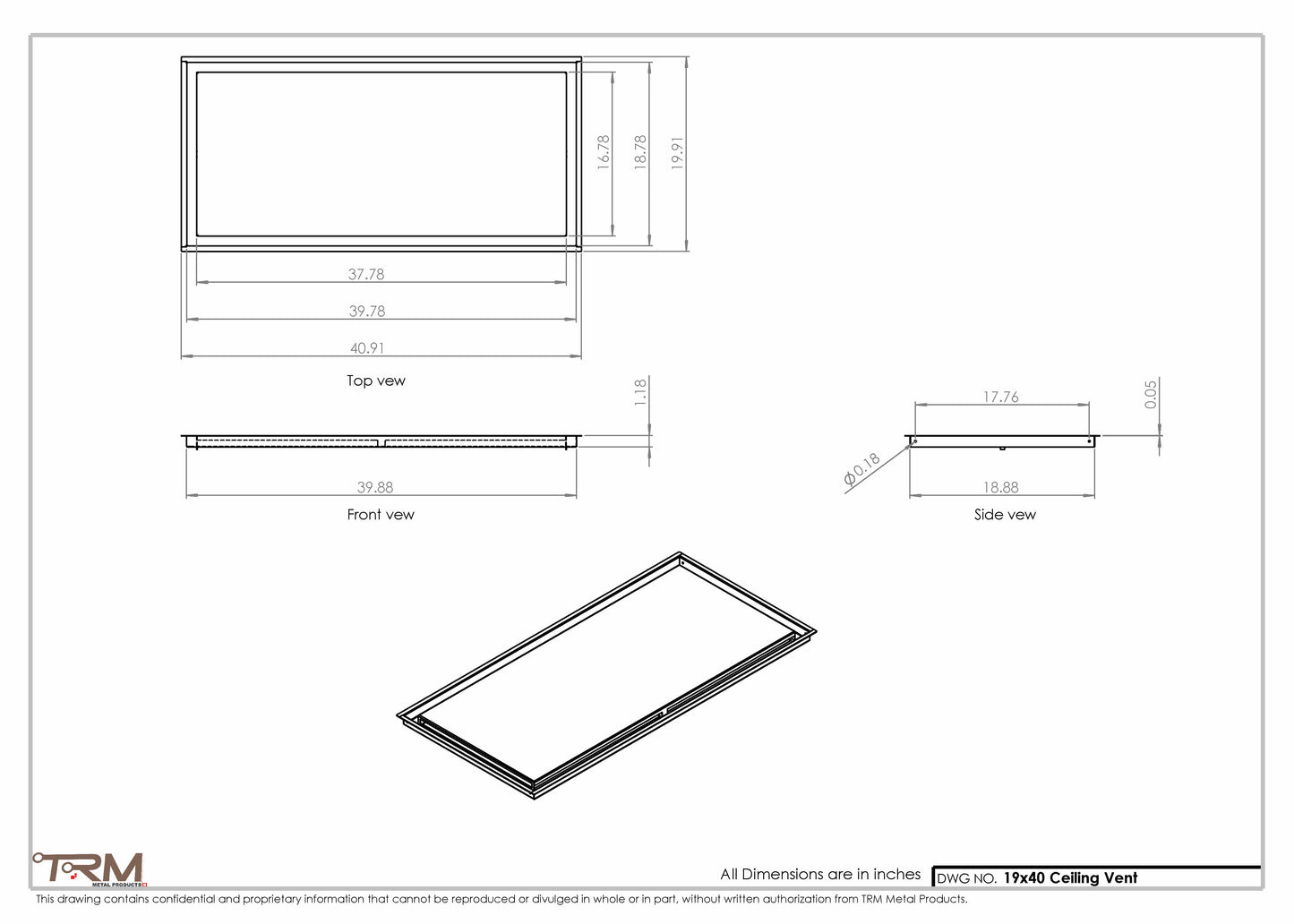 19x40-Modern-Ceiling-Vent Cover-TRM Metal- 40x19