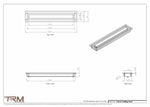2.5x16 - Modern-Ceiling-Vent Cover-TRM Metal -  16x2.5