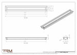 2.5x26 - Modern-Ceiling-Vent Cover-TRM Metal -  26x2.5