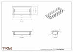 2.5x8 - Modern-Ceiling-Vent Cover-TRM Metal -  8x2.5