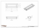 2.5x9 - Modern-Ceiling-Vent Cover-TRM Metal -  9x2.5
