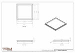 20x20.5 - Modern-Ceiling-Vent Cover-TRM Metal -  20.5x20