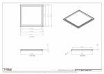 20x21-Modern-Ceiling-Vent Cover-TRM Metal- 21x20