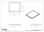 20x24.5 - Modern-Ceiling-Vent Cover-TRM Metal -  24.5x20