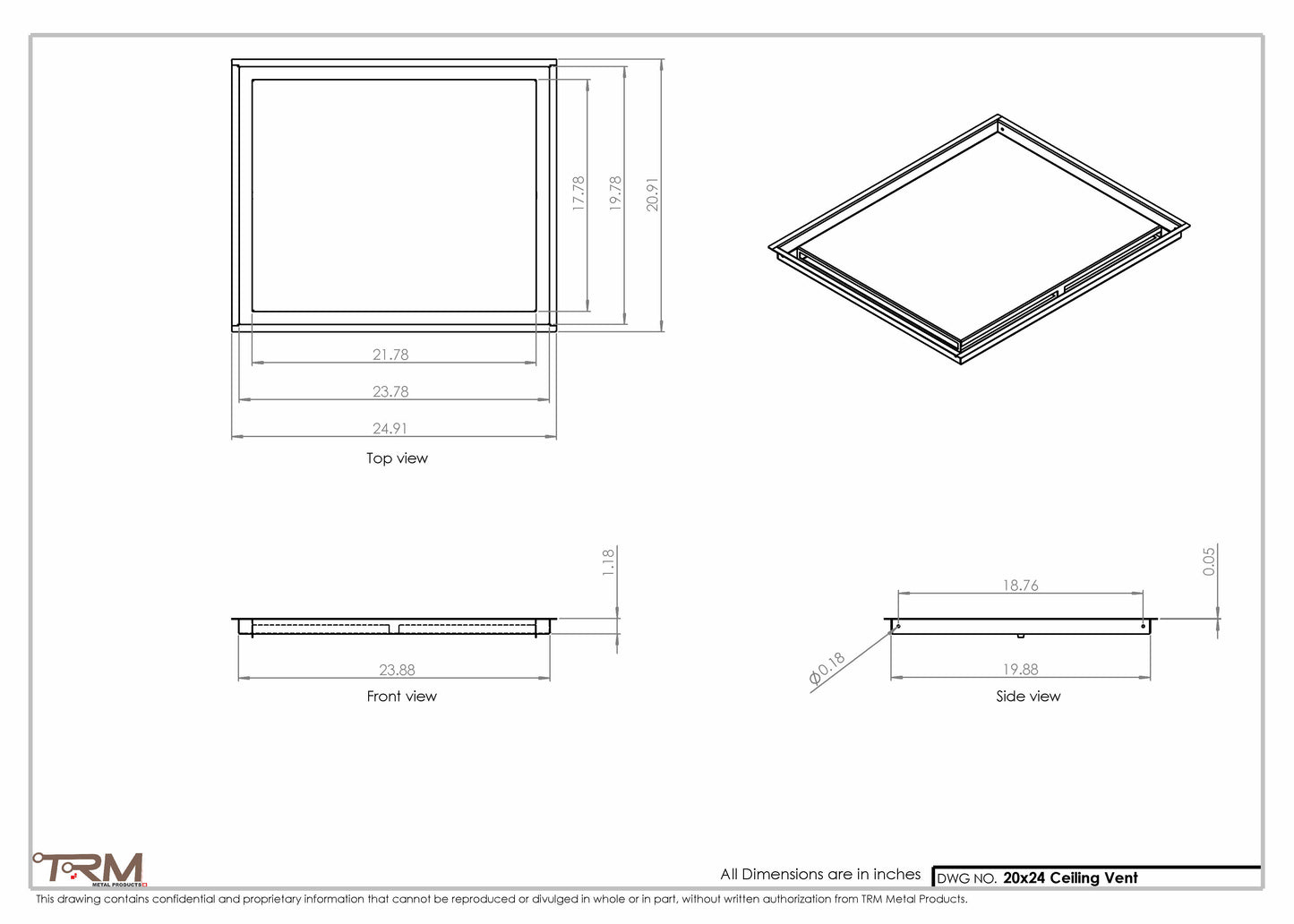 20x24-Modern-Ceiling-Vent Cover-TRM Metal- 24x20