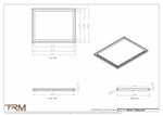 20x25.5 - Modern-Ceiling-Vent Cover-TRM Metal -  25.5x20