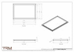 20x29.5 - Modern-Ceiling-Vent Cover-TRM Metal -  29.5x20