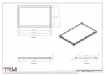 20x30.5 - Modern-Ceiling-Vent Cover-TRM Metal -  30.5x20