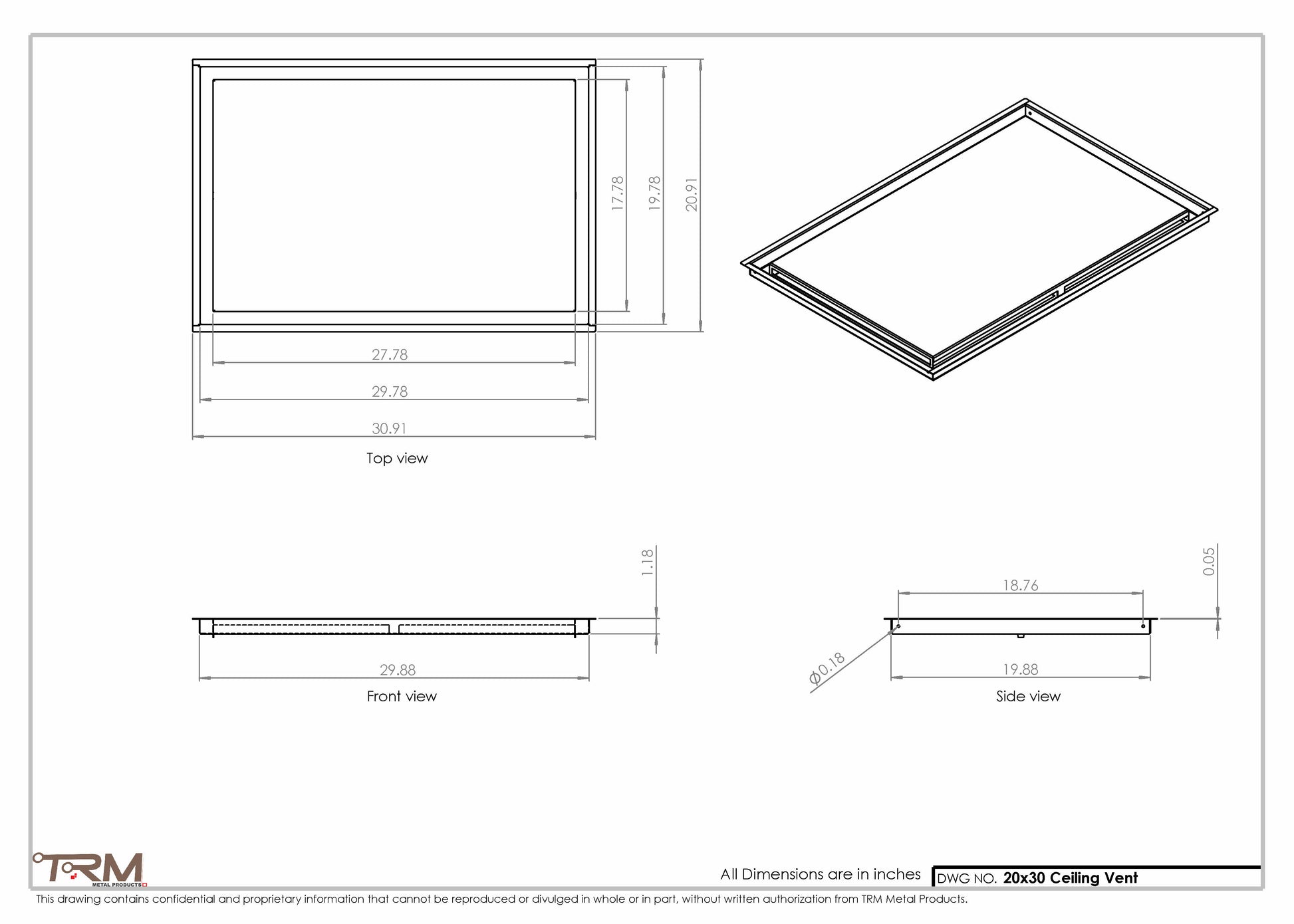 20x30-Modern-Ceiling-Vent Cover-TRM Metal- 30x20