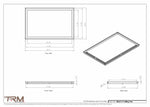 20x31.5 - Modern-Ceiling-Vent Cover-TRM Metal -  31.5x20