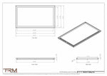 20x35.5 - Modern-Ceiling-Vent Cover-TRM Metal -  35.5x20