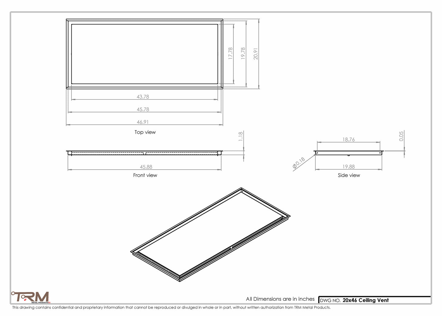 20x46-Modern-Ceiling-Vent Cover-TRM Metal- 46x20