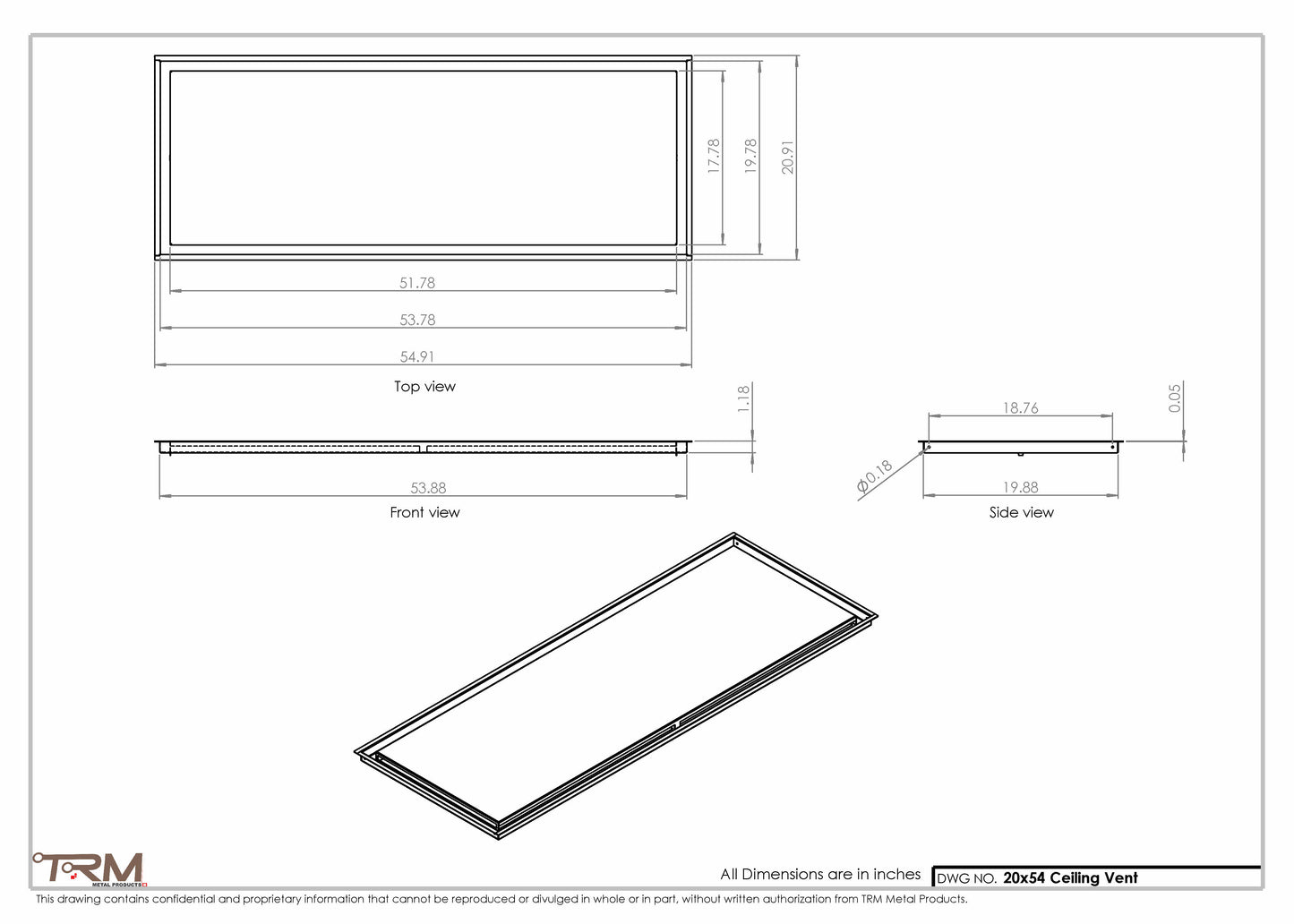 20x54-Modern-Ceiling-Vent Cover-TRM Metal- 54x20