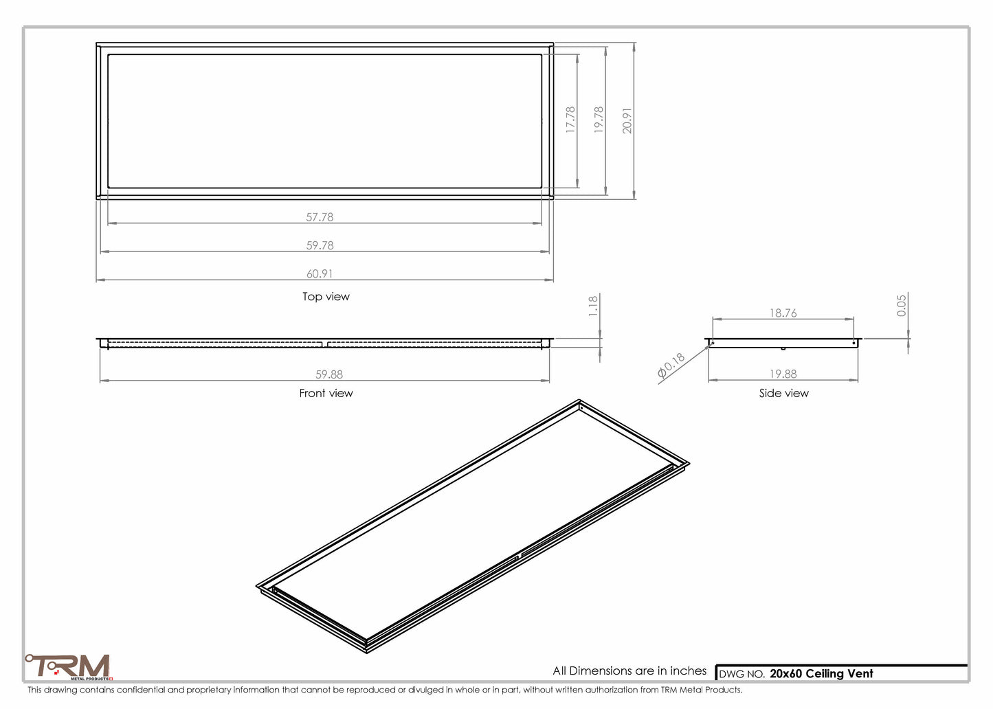 20x60-Modern-Ceiling-Vent Cover-TRM Metal- 60x20