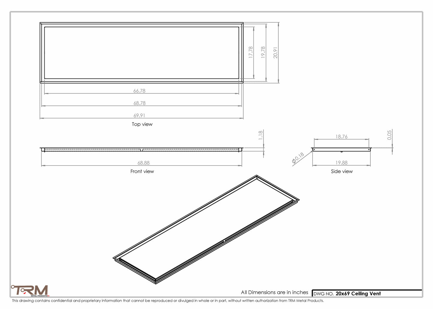 20x69-Modern-Ceiling-Vent Cover-TRM Metal- 69x20