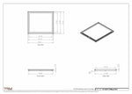 21.5x25 - Modern-Ceiling-Vent Cover-TRM Metal -  25x21.5