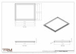 21x25.5 - Modern-Ceiling-Vent Cover-TRM Metal -  25.5x21