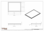21x28.5 - Modern-Ceiling-Vent Cover-TRM Metal -  28.5x21