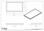 21x36.5 - Modern-Ceiling-Vent Cover-TRM Metal -  36.5x21