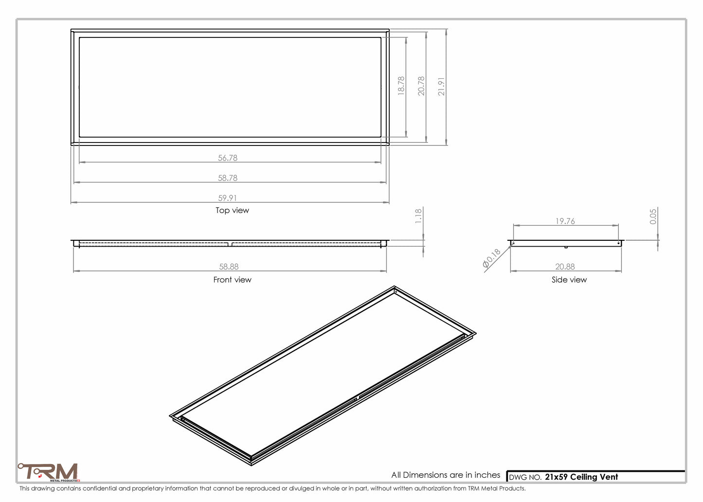 21x59-Modern-Ceiling-Vent Cover-TRM Metal- 59x21