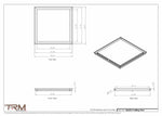 22x22.5 - Modern-Ceiling-Vent Cover-TRM Metal -  22.5x22