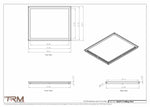 22x27.5 - Modern-Ceiling-Vent Cover-TRM Metal -  27.5x22