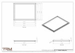 22x28.5 - Modern-Ceiling-Vent Cover-TRM Metal -  28.5x22