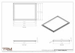 22x29.5 - Modern-Ceiling-Vent Cover-TRM Metal -  29.5x22