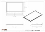 22x36.5 - Modern-Ceiling-Vent Cover-TRM Metal -  36.5x22
