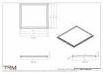 23x26.5 - Modern-Ceiling-Vent Cover-TRM Metal -  26.5x23