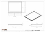 23x29.5 - Modern-Ceiling-Vent Cover-TRM Metal -  29.5x23