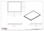 23x30.5 - Modern-Ceiling-Vent Cover-TRM Metal -  30.5x23