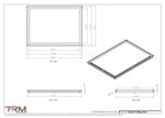 23x32.5 - Modern-Ceiling-Vent Cover-TRM Metal -  32.5x23