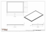 23x35.5 - Modern-Ceiling-Vent Cover-TRM Metal -  35.5x23