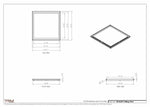 24.5x24 - Modern-Ceiling-Vent Cover-TRM Metal -  24x24.5