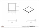 24.5x25 - Modern-Ceiling-Vent Cover-TRM Metal -  25x24.5