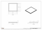 24.5x27 - Modern-Ceiling-Vent Cover-TRM Metal -  27x24.5