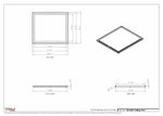 24.5x28 - Modern-Ceiling-Vent Cover-TRM Metal -  28x24.5