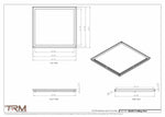 24x25.5 - Modern-Ceiling-Vent Cover-TRM Metal -  25.5x24
