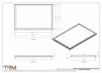 24x36.5 - Modern-Ceiling-Vent Cover-TRM Metal -  36.5x24