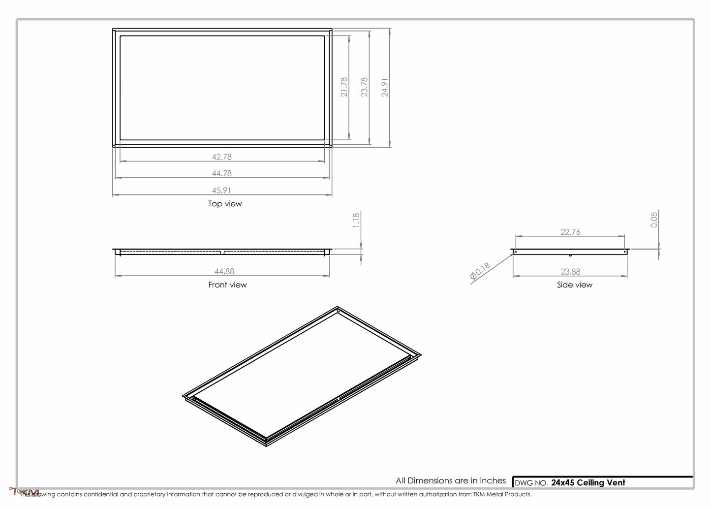 24x45-Modern-Ceiling-Vent Cover-TRM Metal- 45x24