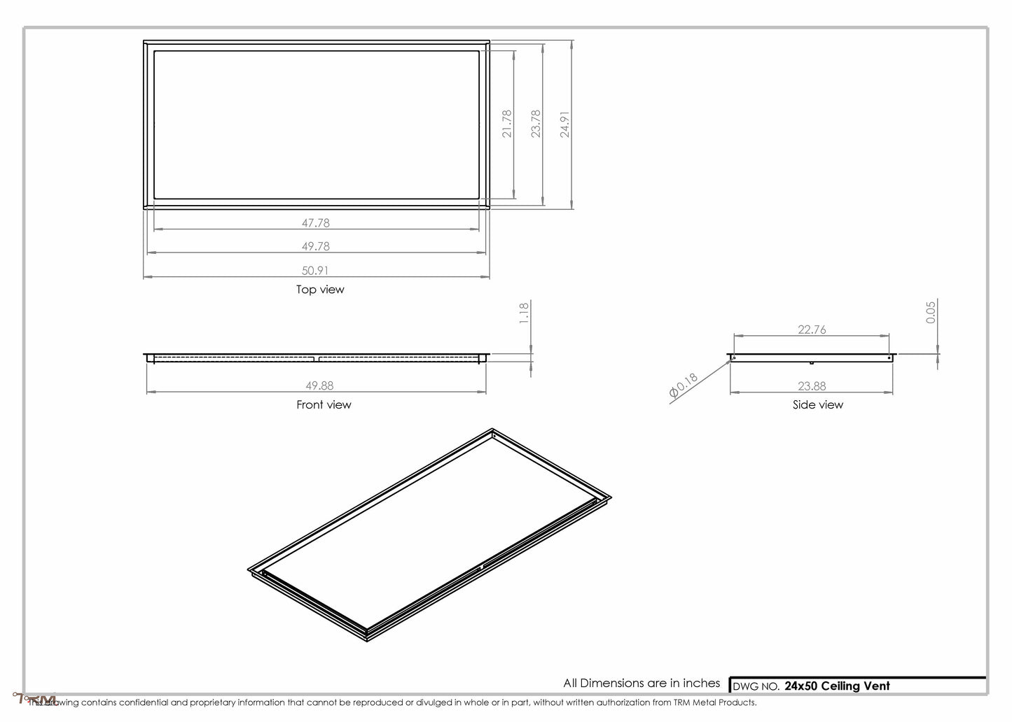 24x50-Modern-Ceiling-Vent Cover-TRM Metal- 50x24