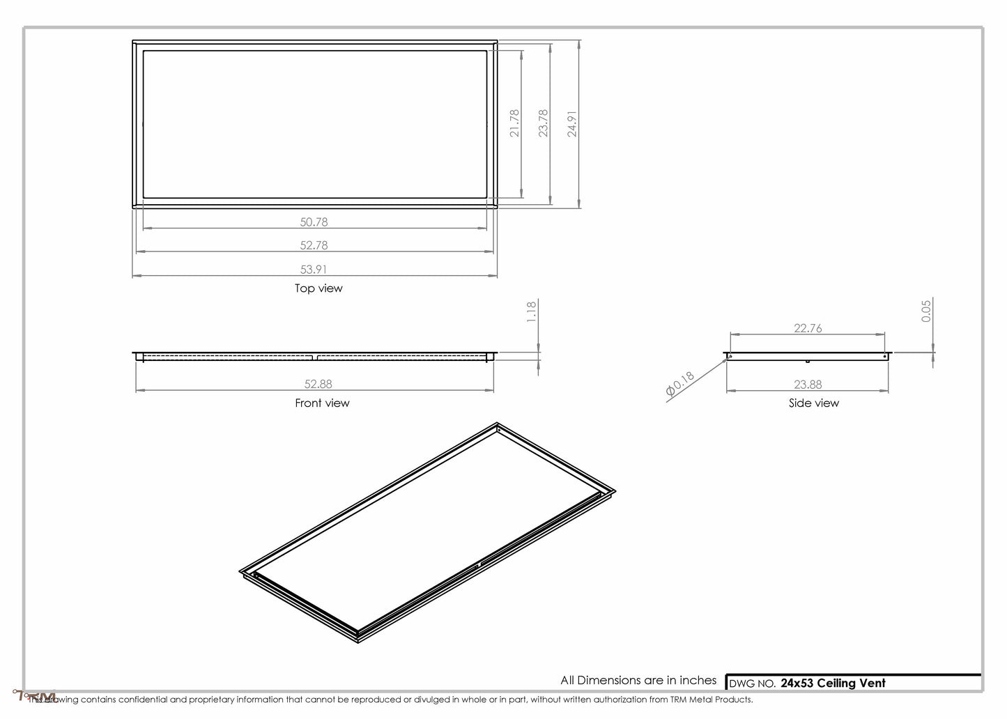 24x53-Modern-Ceiling-Vent Cover-TRM Metal- 53x24