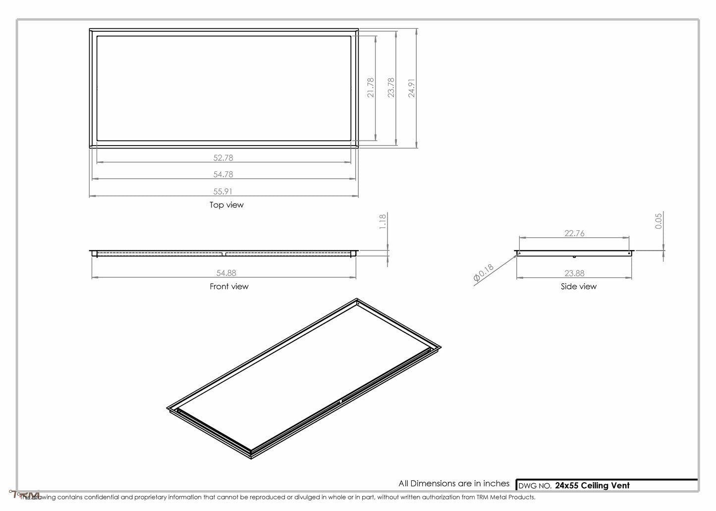 24x55-Modern-Ceiling-Vent Cover-TRM Metal- 55x24