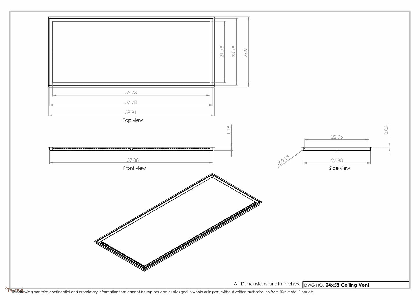 24x58-Modern-Ceiling-Vent Cover-TRM Metal- 58x24